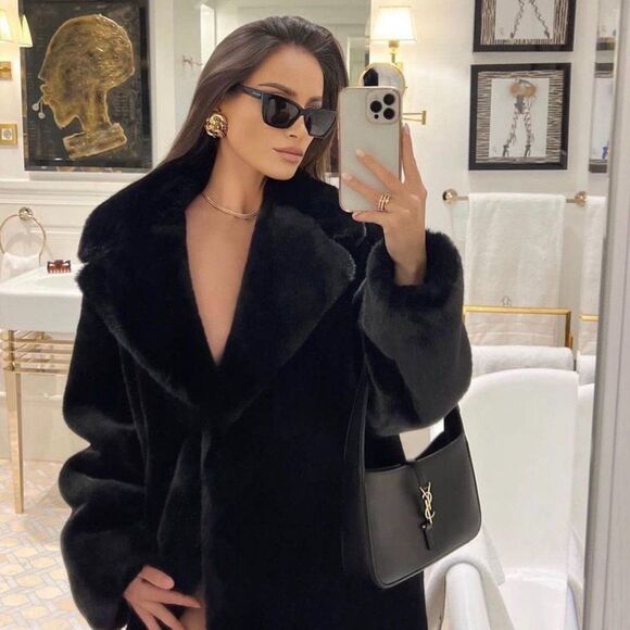 💯 NEW SAINT LAURENT SL276 MICA 001 BLACK GREY SUNGLASSES - Picture 8 of 14